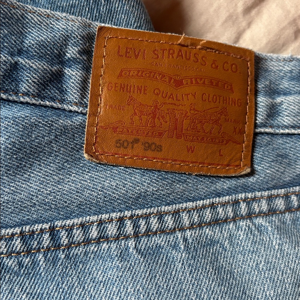 Levi's Straight Blue Jeans - Picture 2 of 5